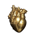 vase coeur doré