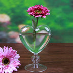 vase coeur en verre